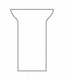 TITAN Long round freistehendes Waschbecken