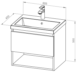 Omarica BASIC PLUS 60 z umivalnikom
